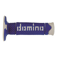 Coppia Manopole Domino A26041c Dsh Blu Bianco