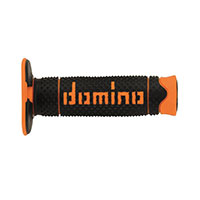 Coppia Manopole Domino A26041c Dsh Nero Arancio