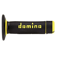 Domino A02041c Handgrips Black Yellow