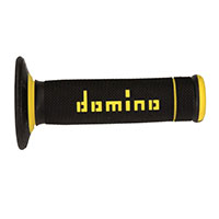 Coppia Manopole Domino X-treme Nero Giallo