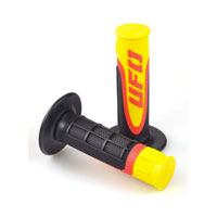 Grip UFO AXIOM Caoutchouc triple densité jaune