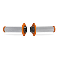 Progrip 708 Single Density Lock Grips Grey Orange