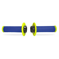 Puños Progrip 708 Single Density Lock azul amarillo