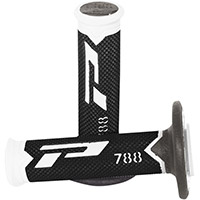 Manopole Progrip 788 TD Closed End bianco nero