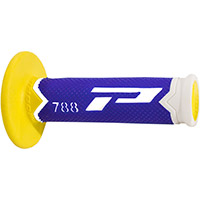 Progrip 788 Td Closed End Grips White Blue Yellow