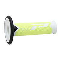 Poignées Progrip 788 Td Closed End Noir Jaune Fluo