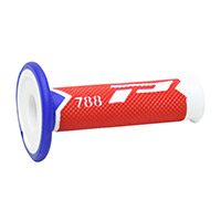 Progrip 788 Td Closed End Grips White Red Blue