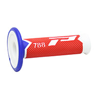 Puños Progrip 788 TD Closed End blanco rojo azul