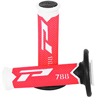 Manopole Progrip 788 Td Closed End Bianco Nero Rosso