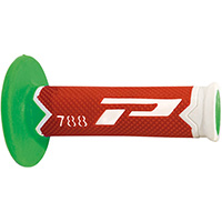 Poignées Progrip 788 Td Closed End Blanc Rouge Vert