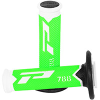 Poignées Progrip 788 Td Closed End Noir Vert Fluo