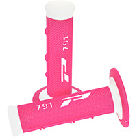 Progrip 791 Dd Closed End Grips White Pink Fluo