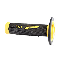 Poignées Progrip 791 Dd Closed End Noir Jaune