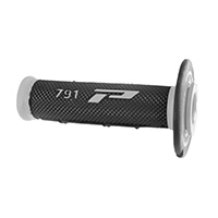 Progrip 791 Dd Closed End Grips White Black