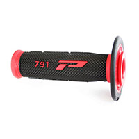 Poignées Progrip 791 Dd Closed End Noir Rouge