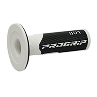 Poignées Progrip 801 DD Closed End rouge gris