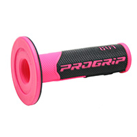 Progrip 801 Dd Closed End Grips Black Fluo Pink