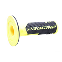 Progrip 801 Dd Closed End Grips Black Yellow Fluo