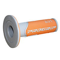 Manopole Progrip 801 Dd Closed End Arancio Grigio