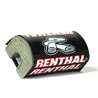 Almohadillas de manillar Renthal P305 Fatbar negro rojo blanco
