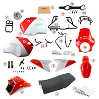 Kit Unit Garage 1224 R1200 GS 2008-2012 GR86 rosso