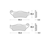 Pastillas de freno delanteras DP BRAKE sinterizadas mod.SDP 617