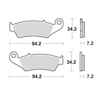 Plaquettes De Frein Avant Dp Brake Fritté Mod.sdp 321