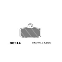 Dp Brake Plaquettes De Frein Avant Fritté Mod.dp 514