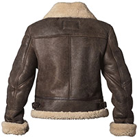 Chaqueta de cuero Helstons Thunder Lady marrone