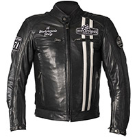 Helstons Leather Jacket Indy Rag White Black