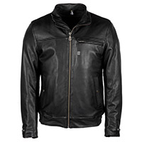 Helstons Leather Jacket Benny Rag Nero