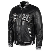 Blouson Cuir Helstons College Rag Noir