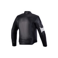 Giacca Pelle Alpinestars Revern Nero Grigio - img 2