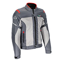 Chaqueta dama Acerbis Ruby gris rojo