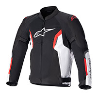 Blouson Alpinestars Ast Air V2 Noir Blanc Rouge