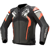 Giacca Pelle Alpinestars Atem V4 Rosso Fluo