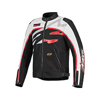 Blouson Alpinestars Axton blanc rouge