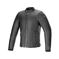 Giacca Pelle Alpinestars Blacktrack Nero