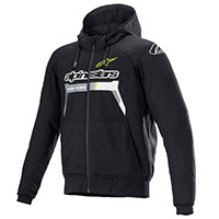 Sweat à Capuche Alpinestars Chrome Ignition Noir Jaune