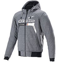 Sweat à capuche Alpinestars Chrome Ignition noir rouge