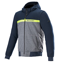 Sweat à capuche Alpinestars Chrome Street noir melange