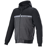 Sudadera con capucha Alpinestars Chrome Street negro melange