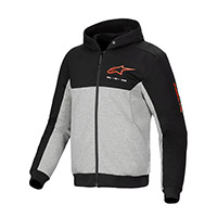 Felpa Alpinestars Chrome V2 Sport Nero Rosso Fluo