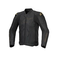 Giacca Pelle Alpinestars Dusk Nero Laser