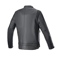 Chaqueta de cuero Alpinestars Dyno negro rojo