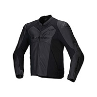 Giacca Pelle Alpinestars Faster V3 Airflow Nero