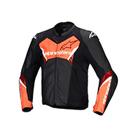 Giacca Pelle Alpinestars Faster V3 Rosso