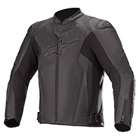 Blouson en cuir Alpinestars Faster Airflow V2 rouge