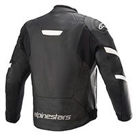 Blouson En Cuir Alpinestars Faster V2 Noir Blanc