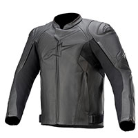 Blouson en cuir Alpinestars Faster V2 noir